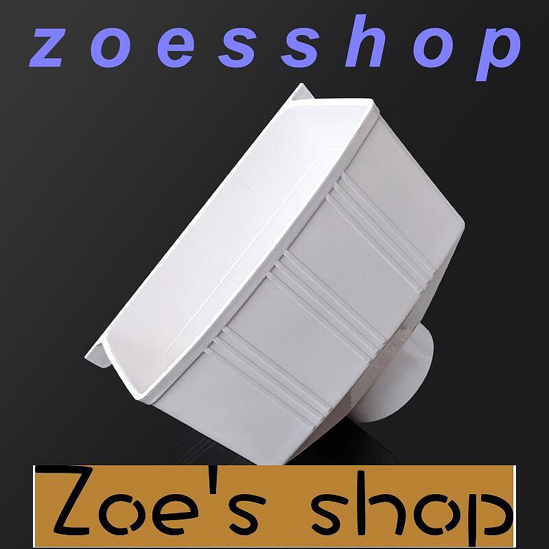 zoe-發貨~PVC排水管漏斗水槽下雨水斗積水落水斗75110160200墻壁集水槽4寸