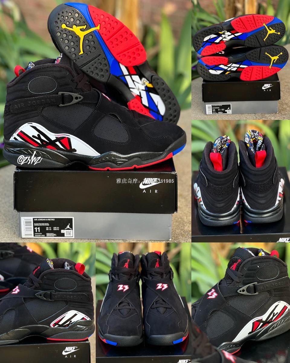 Air Jordan 8 “Playoffs” 黑彩百搭耐磨籃球鞋305381-062 | Yahoo奇摩拍賣