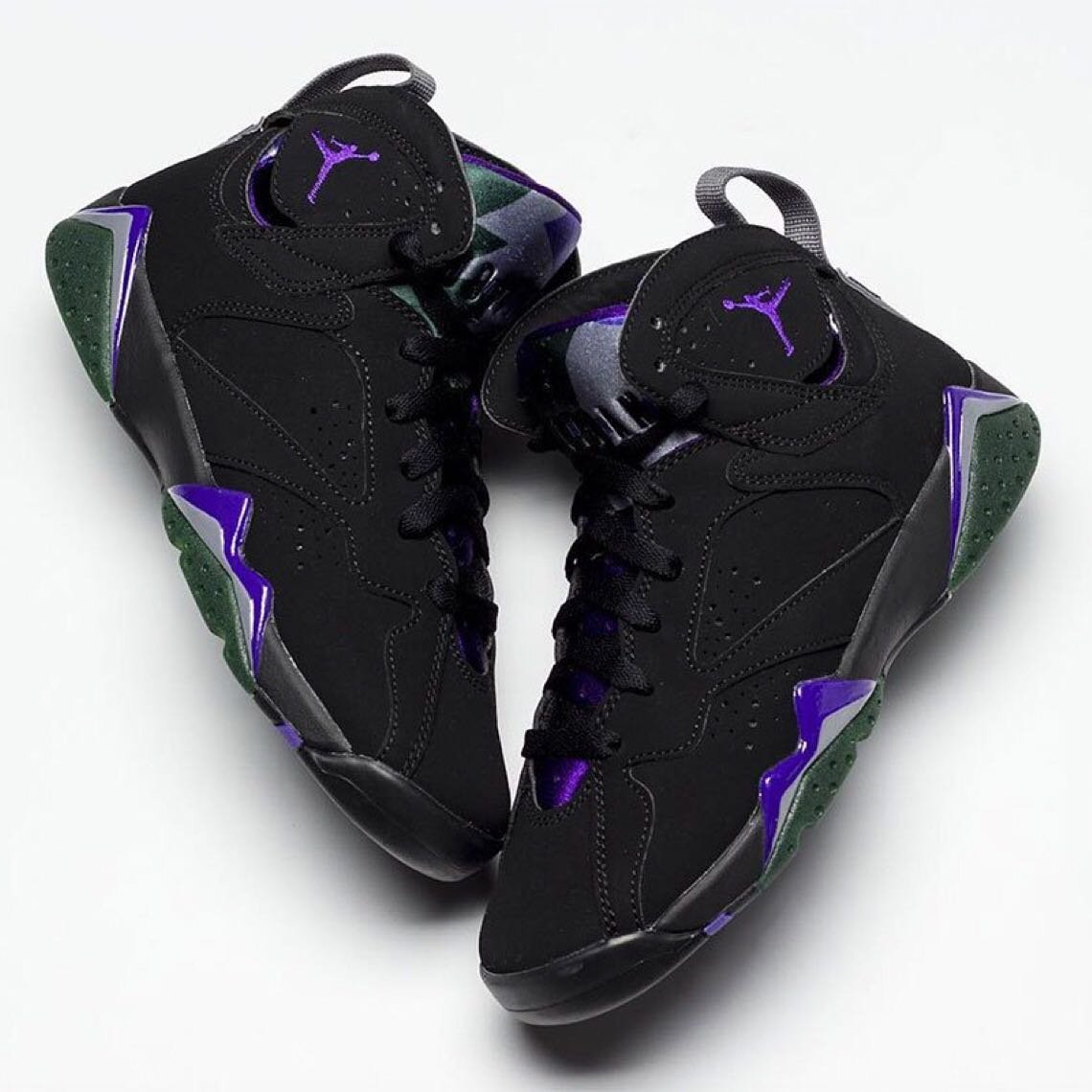 R'代購Air Jordan 7 Retro RAY ALLEN Bucks PE 黑紫綠304775-053