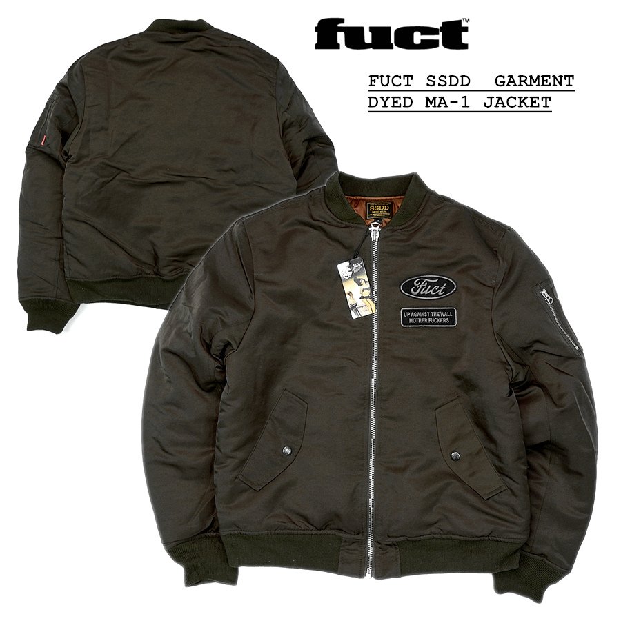 TO MAN】FUCT SSDD MAGARMENT DYED MA-1 JACKET鋪棉水染夾克外套