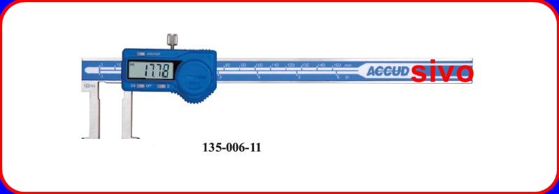 ☆SIVO電子商城☆游標卡尺 內溝槽 電子卡尺ACCUD 135-006 6/ 150mm/ 0.01mm