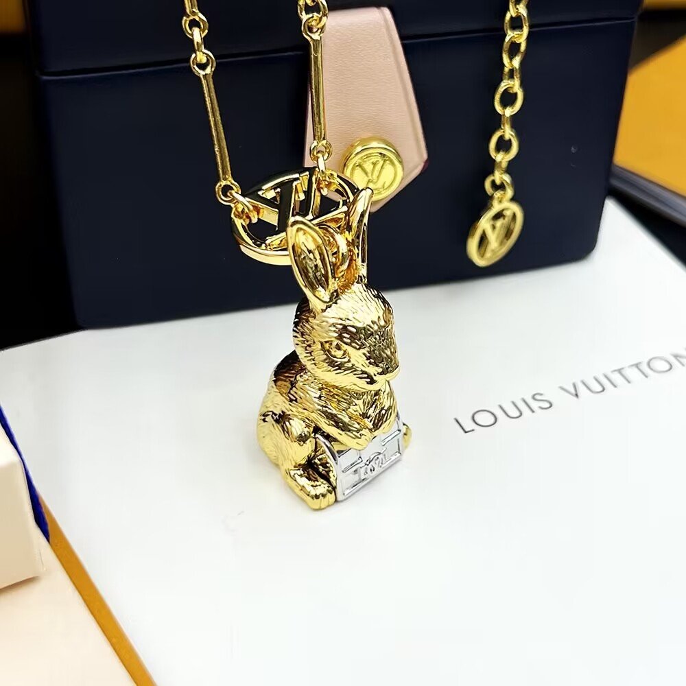 法國正品代購Louis Vuitton LV 兔子時尚百搭項鍊BUNNY項鍊【全套包裝】