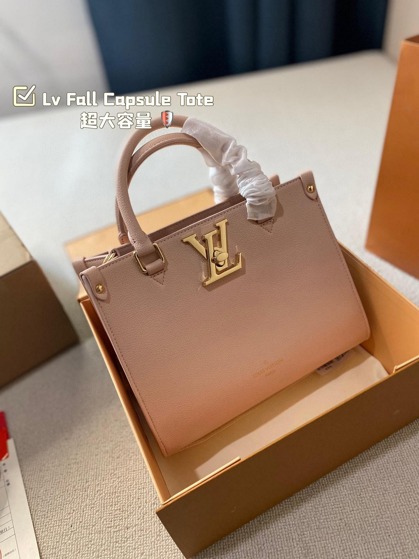 【SUSU全球購】全套包裝Lv Fall Casule新品Tote  超大容量推薦自留 新款尺寸25cm NO275153