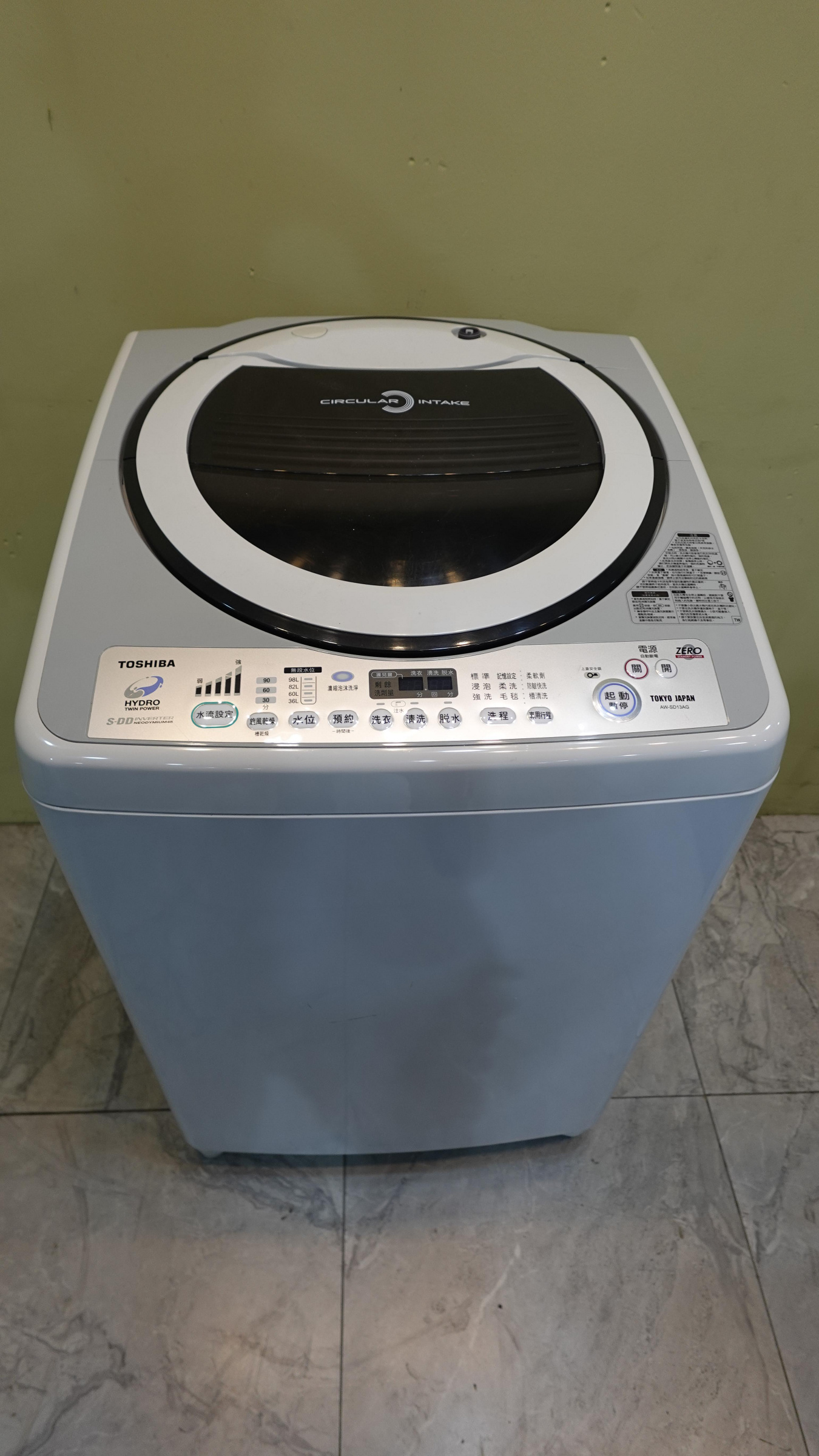 新北 二手家電 推薦-【東芝TOSHIBA】洗衣機 AW-SD13AG 14kg 套房租屋工廠 楊梅 觀音 蘆竹 板橋