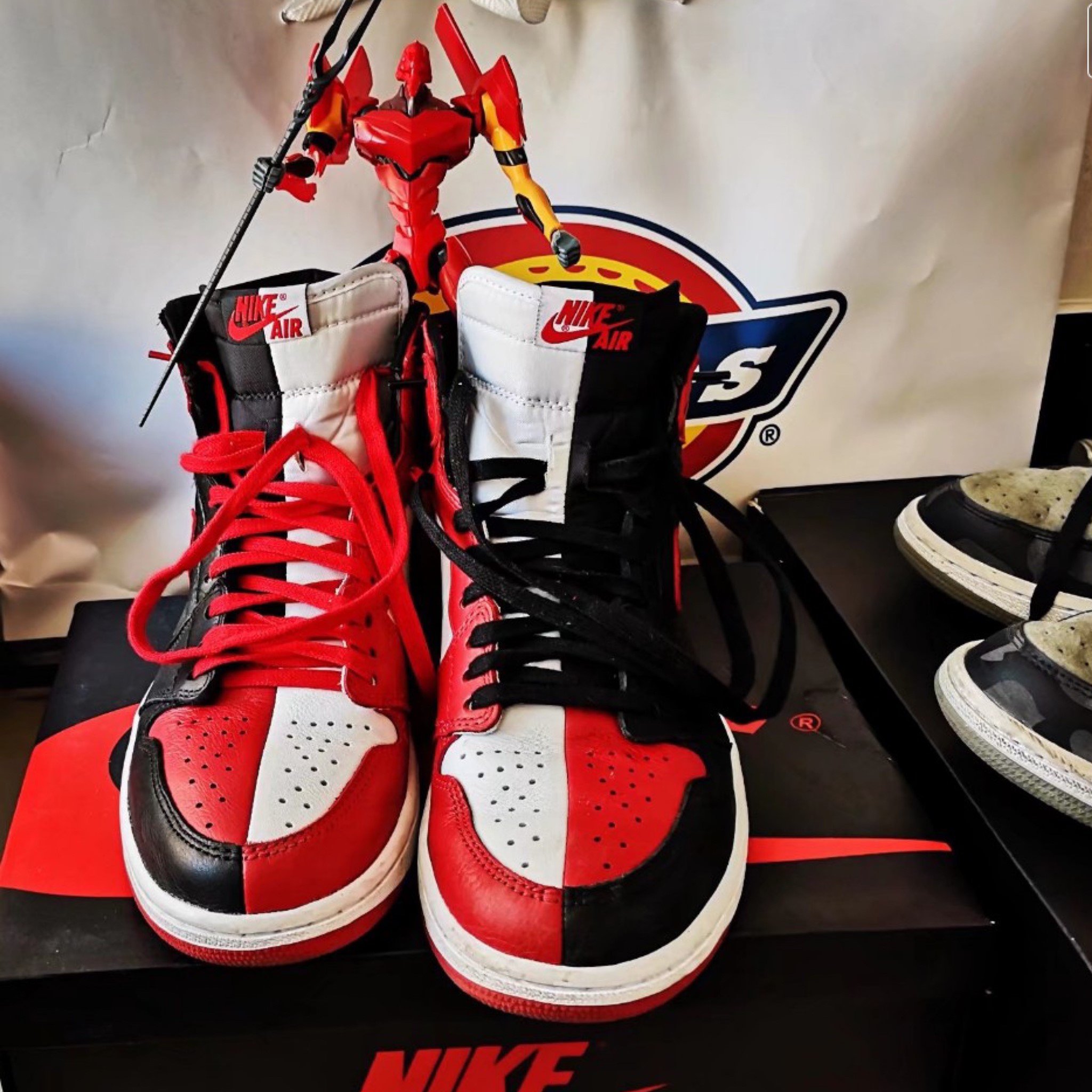 陰陽鴛鴦Us9 Nike Air Jordan 1 Homage to home 黑紅芝加哥AJ1 閃電