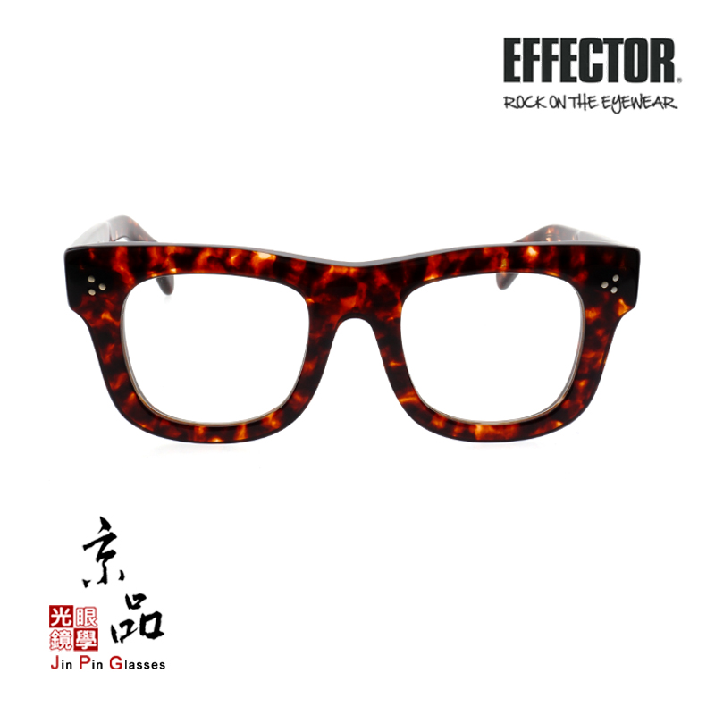 EFFECTOR】 ROB TUR 玳瑁色伊菲特特殊方框厚板方框日本手工眼鏡光學