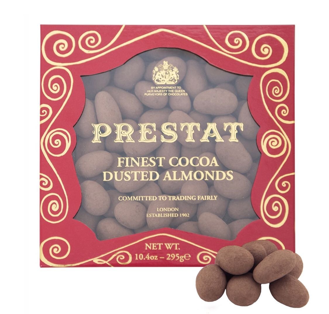 英國 PRESTAT Finest cocoa dusted almonds 可可杏仁豆 295g（預購）
