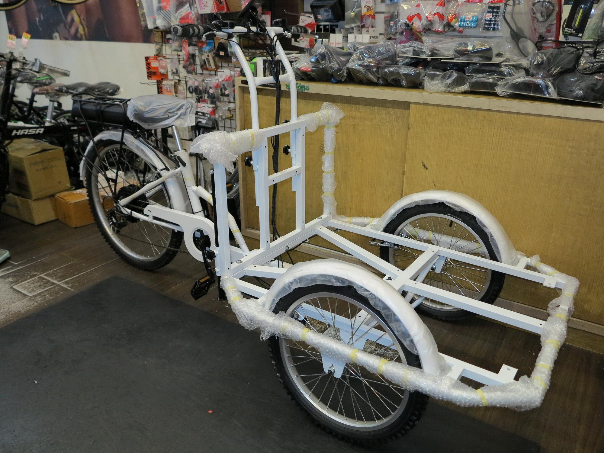 【冠鑫自行車】CARGO TRIKE 卡貨三輪車 創業型 可摺疊 5段電力輔助 電輔車/電動車 餐車 攤車 台灣製造