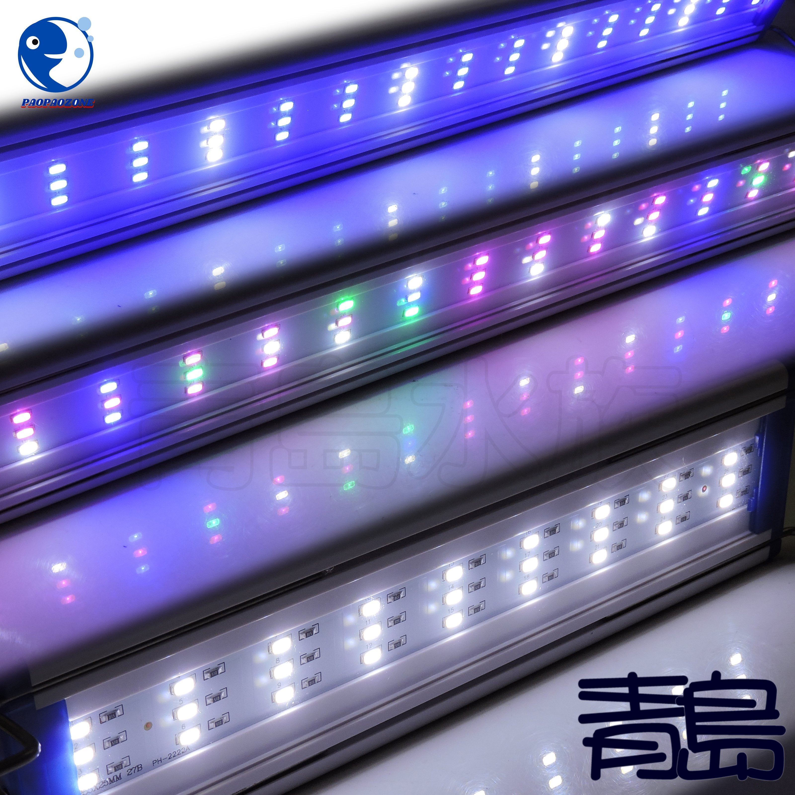 Y。。。青島水族。。。YX-60-B台灣paopaozone泡泡龍-白鑽超薄型LED跨燈