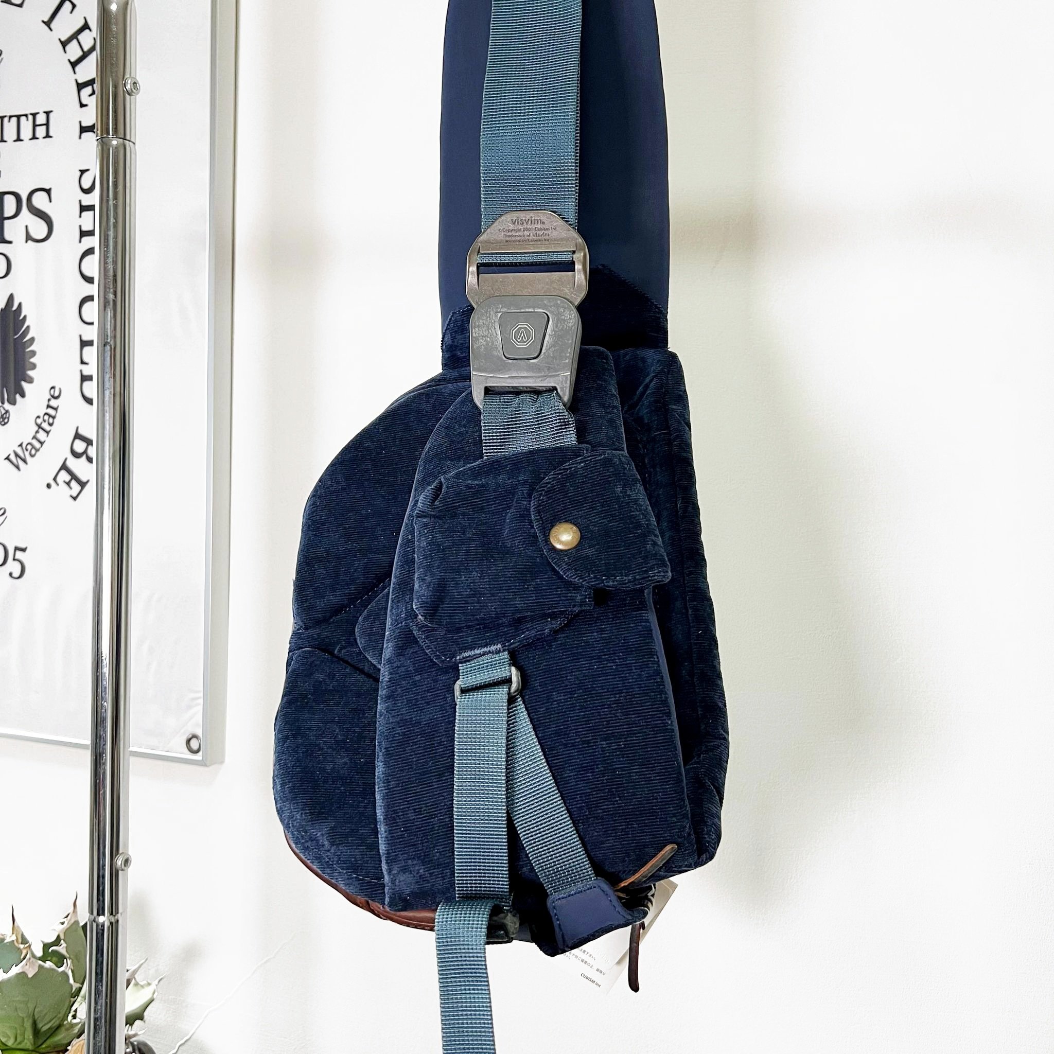 希望商店】VISVIM BALLISTIC LUMBAR 8L 燈芯絨皮革斜背包側背包