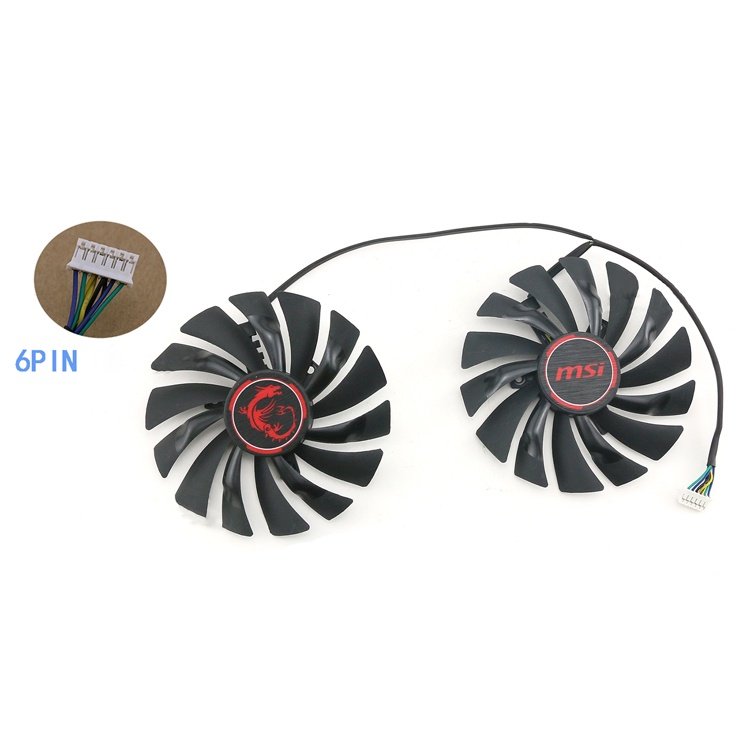 PLD10010S12HH顯卡散熱風扇 適用於 微星 GTX950 960 970 980 980ti GAMING