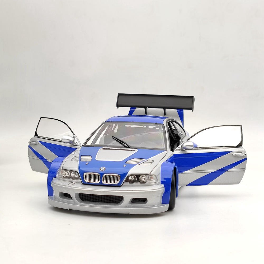 漫友手辦擺件 DCN 1:18 BMW M3 GTR E46 極品飛車四代仿真合金汽車模型現貨