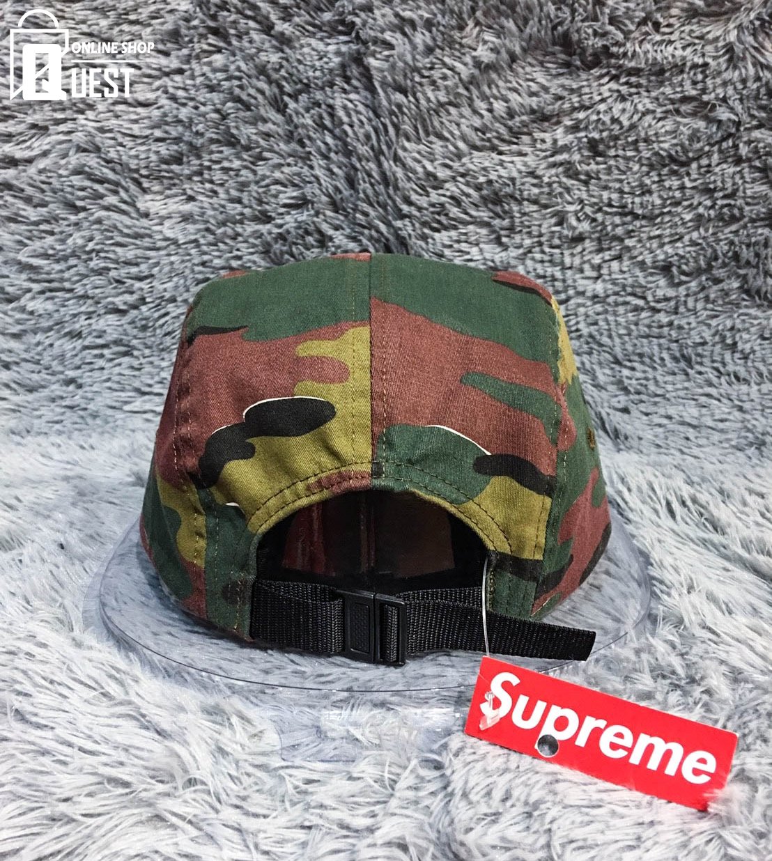 supreme 2018ss military camp cap-