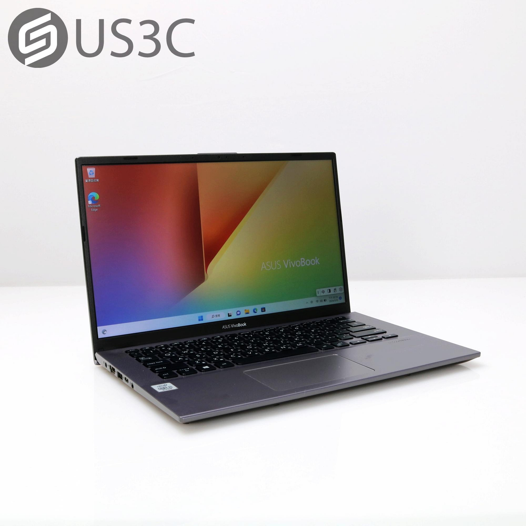 【us3c 桃園春日店】【一元起標】公司貨 Asus X412fa 0361g10110u 14吋 Fhd I3 10110u 8g 128g Ssd 二手筆電 Yahoo奇摩拍賣