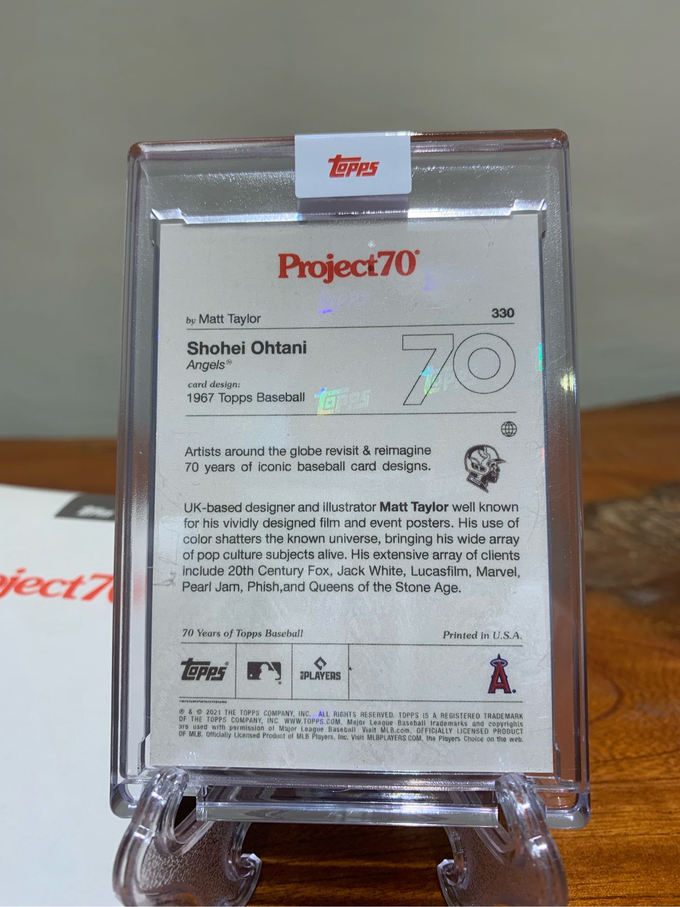 Topps Project 70 Shohei Ohtani 330 MLB 大谷翔平限量釋出| Yahoo奇摩拍賣