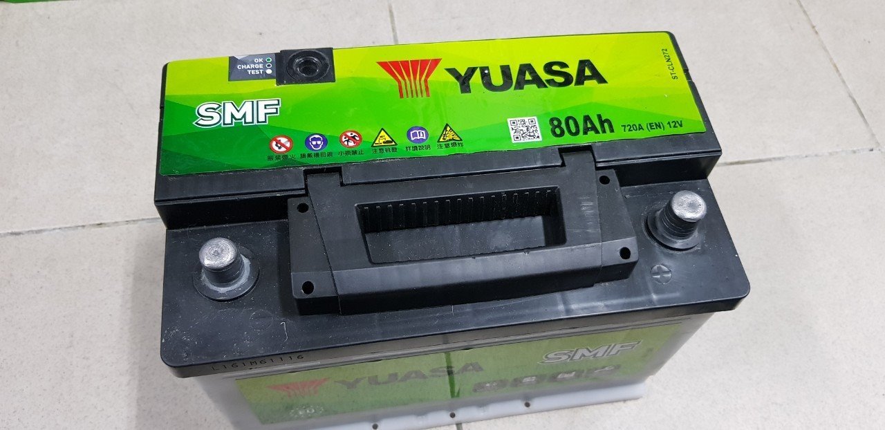 二手中古電池) YUASA LN3 (57114加強) 免保養汽車電池數值漂亮，品項優 