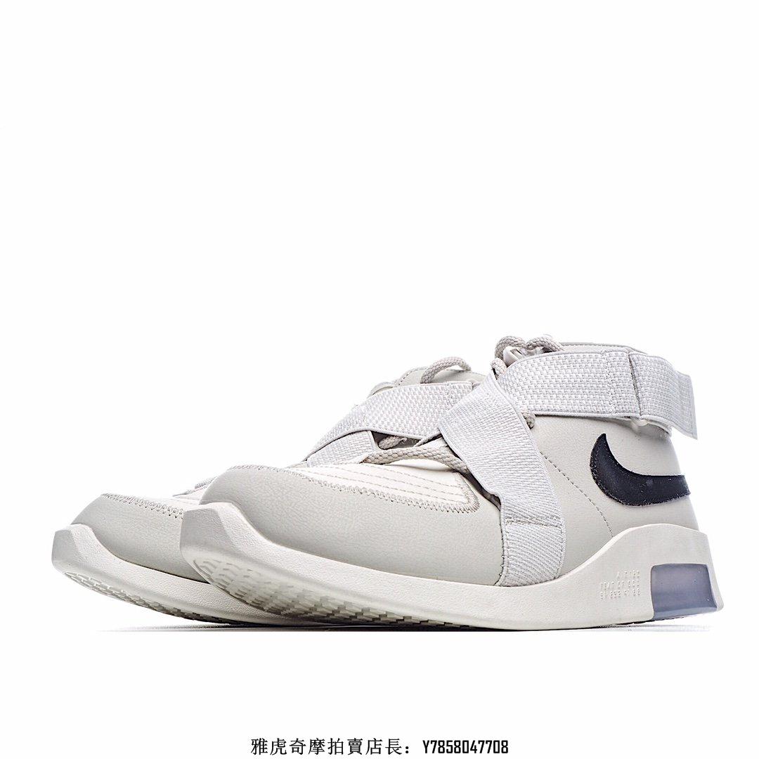 NIKE AIR 1 X FEAR OF GOD RAID 米白百搭機能風綁帶低幫慢跑鞋AT8087