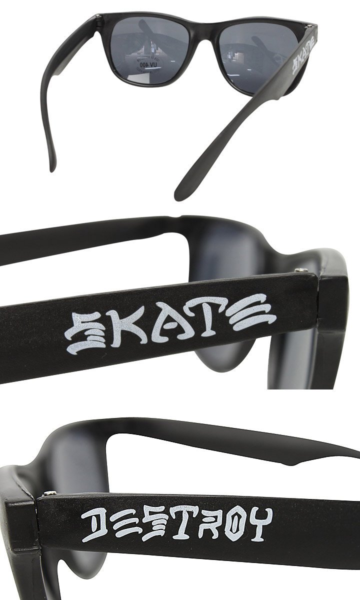 K.F.M 】THRASHER SKATE AND DESTROY SUNGLASSES UV鏡片太陽眼鏡墨鏡