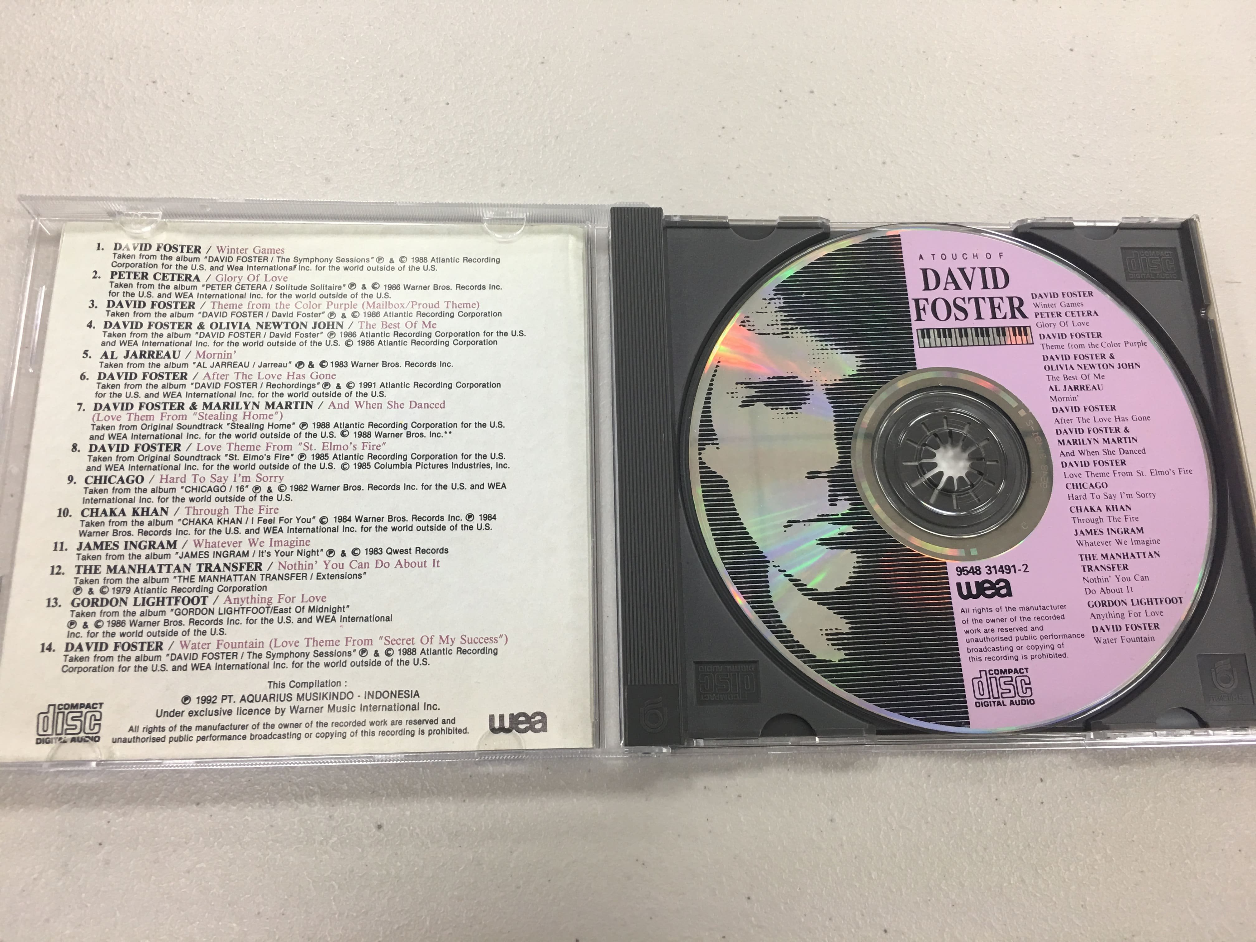 大衛佛斯特David Foster / A Touch of David Foster 極新二手CD