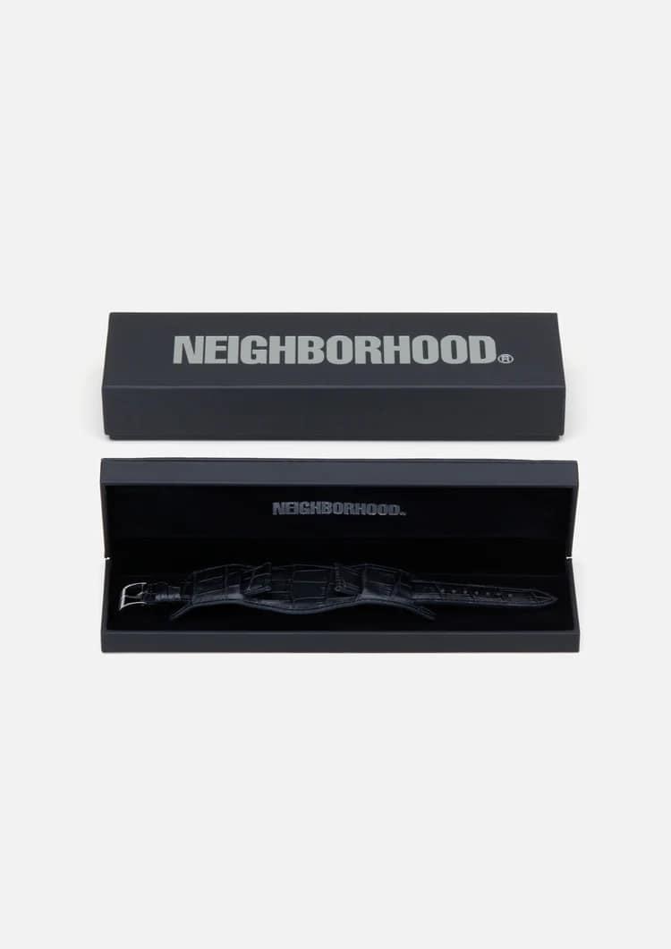 ♤ASENSERI♤ NEIGHBORHOOD LEATHER EMB WATCH BAND 保羅紐曼風格牛革