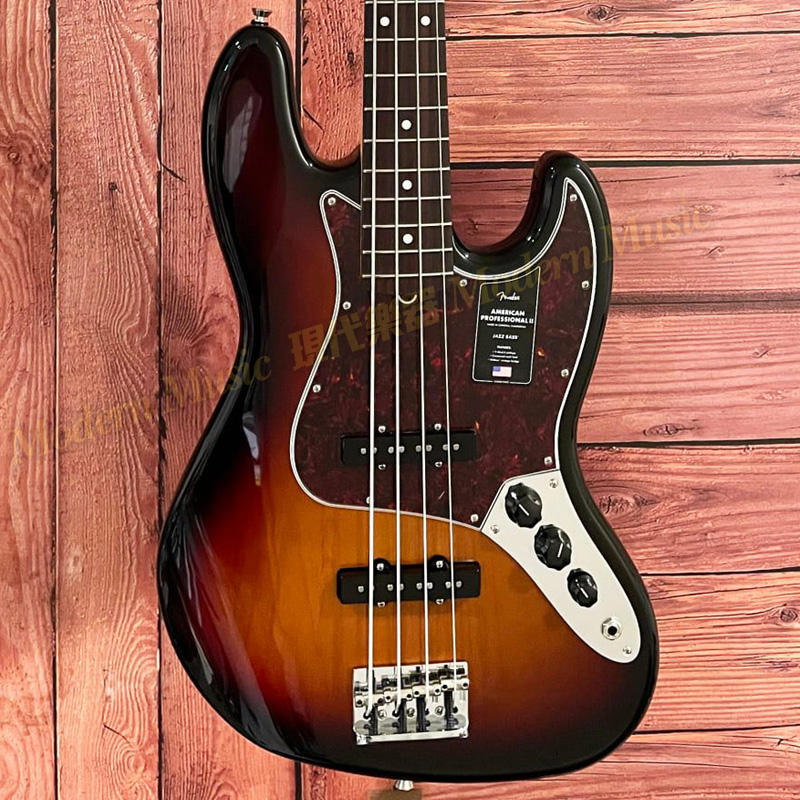 【現代樂器】美廠 Fender American Professional II Jazz Bass 電貝斯 日落漸層色