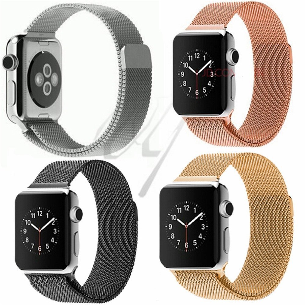 【蘋果錶帶家】原廠同款超值代用apple watch 38/40/41 42/44/45/49高級不銹鋼米蘭錶帶磁吸帶