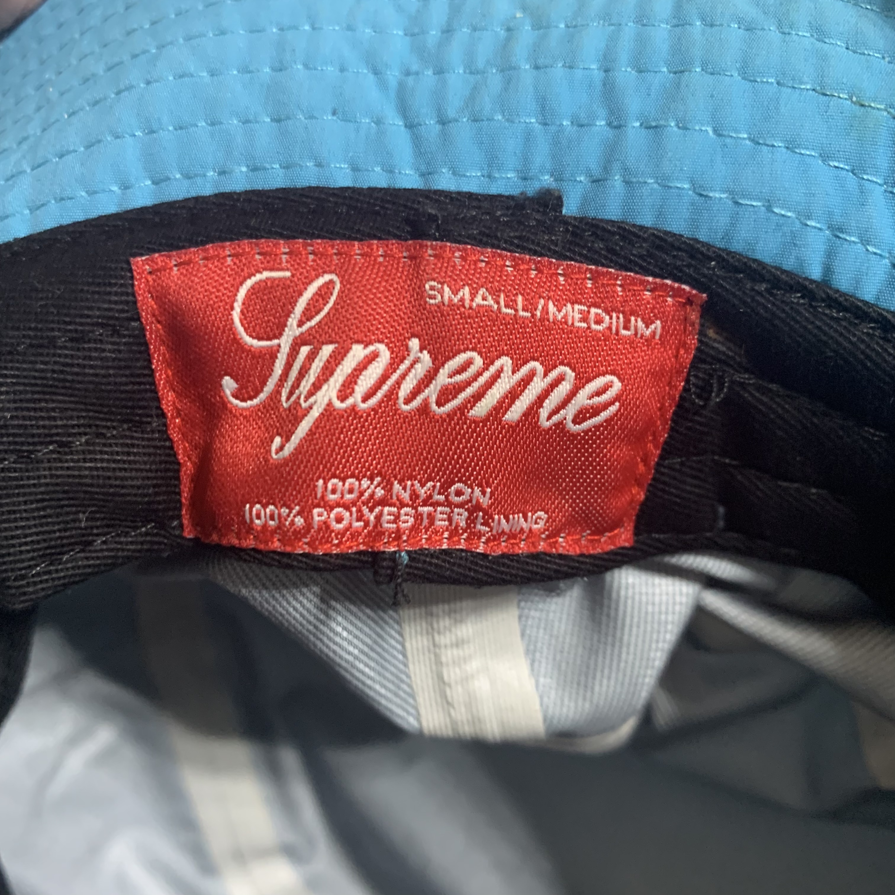 S/M] Supreme Taped Seam Crusher 3M反光LOGO 18SS 漁夫帽水藍色防水