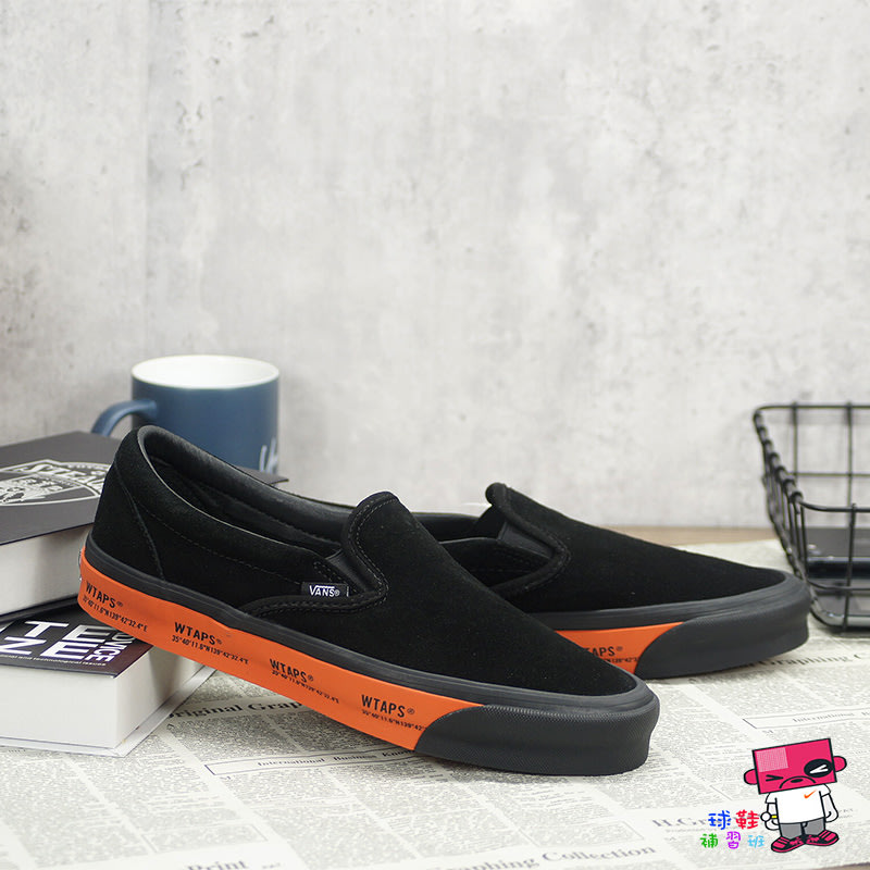 球鞋補習班WTAPS x VANS VAULT OG SLIP-ON 黑橘聯名20AW VN0A45JK20E1