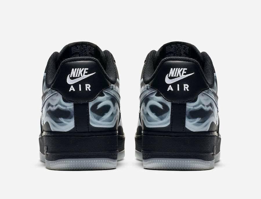 Nike Air Force 1 AF1 Skeleton 低筒夜光骨頭骷顱男鞋男段男碼黑色各