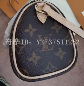 Louis Vuitton NANO SPEEDY MINI HL MONOGRAM STRAP Brown Leather Cloth  ref.398274 - Joli Closet