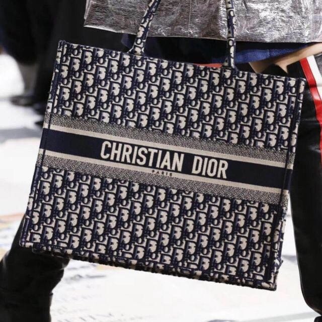 巴莉plus【代購】迪奧Dior  Book tote 老花購物托特包