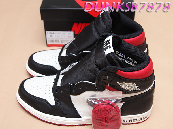 NIKE AIR JORDAN 1 RETRO HIGH NOT FOR RESALE 禁轉黑頭861428-106