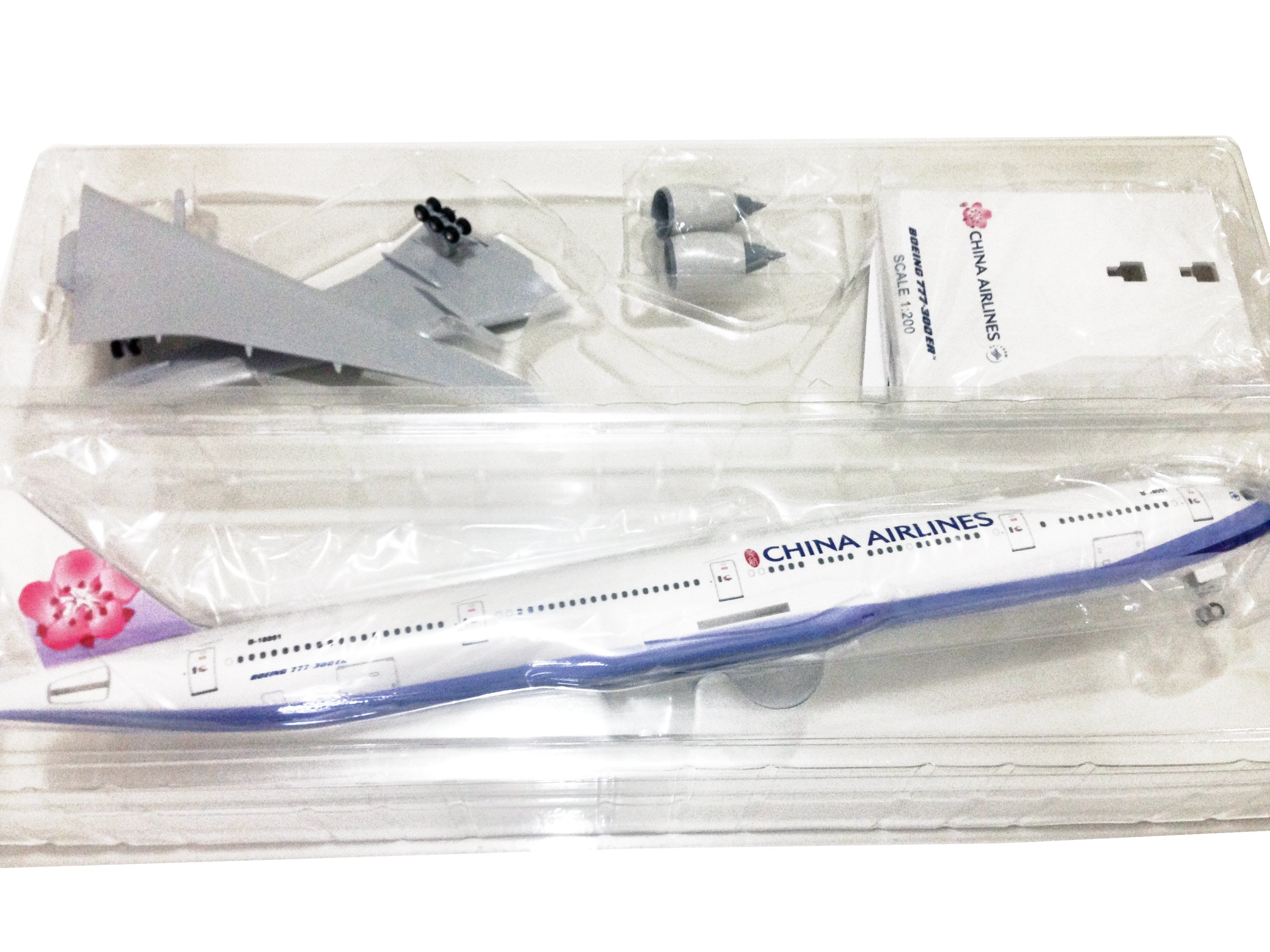 中華航空飛機模型波音Boeing 777-300ER 民航機客機標準塗裝1/200