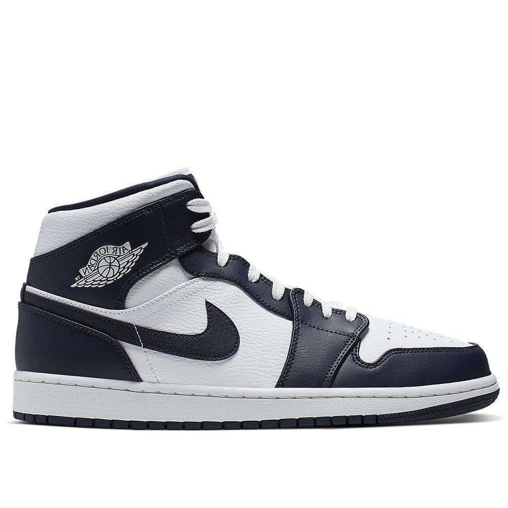 A-KAY0】NIKE AIR JORDAN 1 MID OBSIDIAN 黑曜石深藍白【554724-174