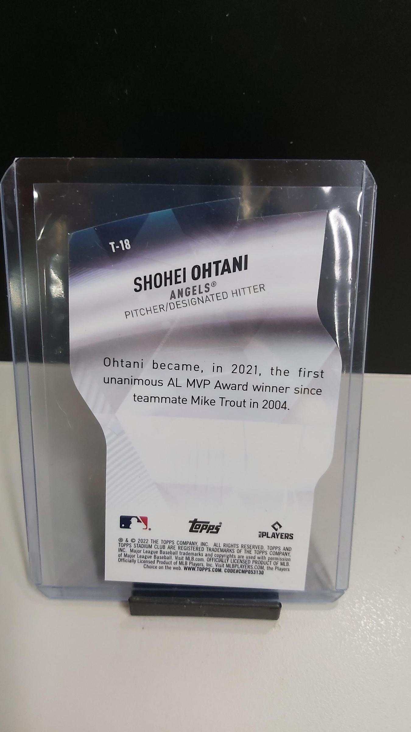 大谷翔平非鑑定卡造型卡2022 Topps Stadium Club Shohei Ohtani