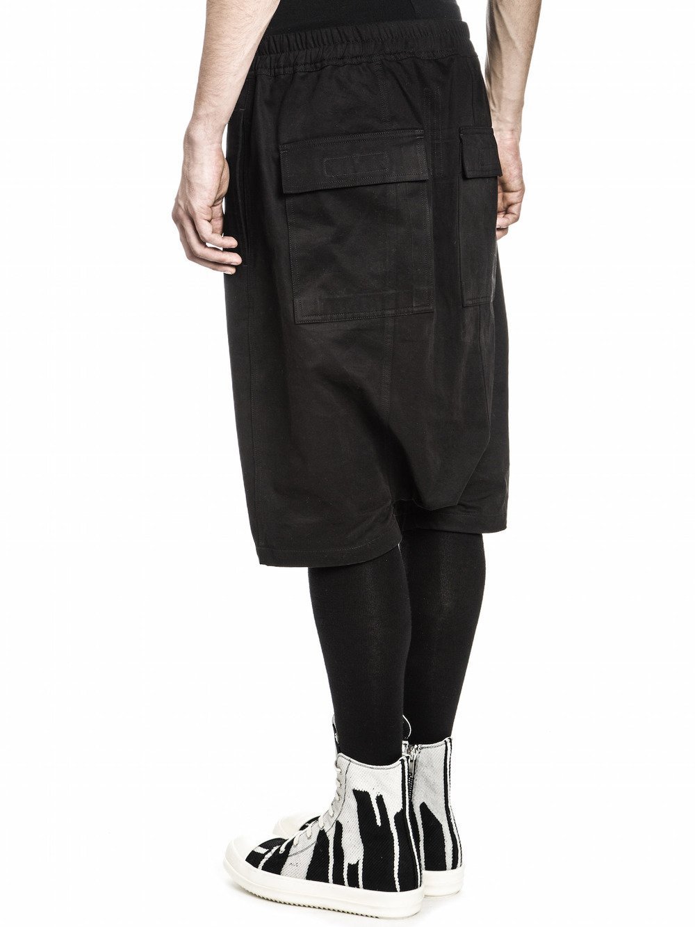 羅崴森林] 現貨RICK OWENS DRKSHDW FW16 PODS SHORTS黑低襠拉繩短褲