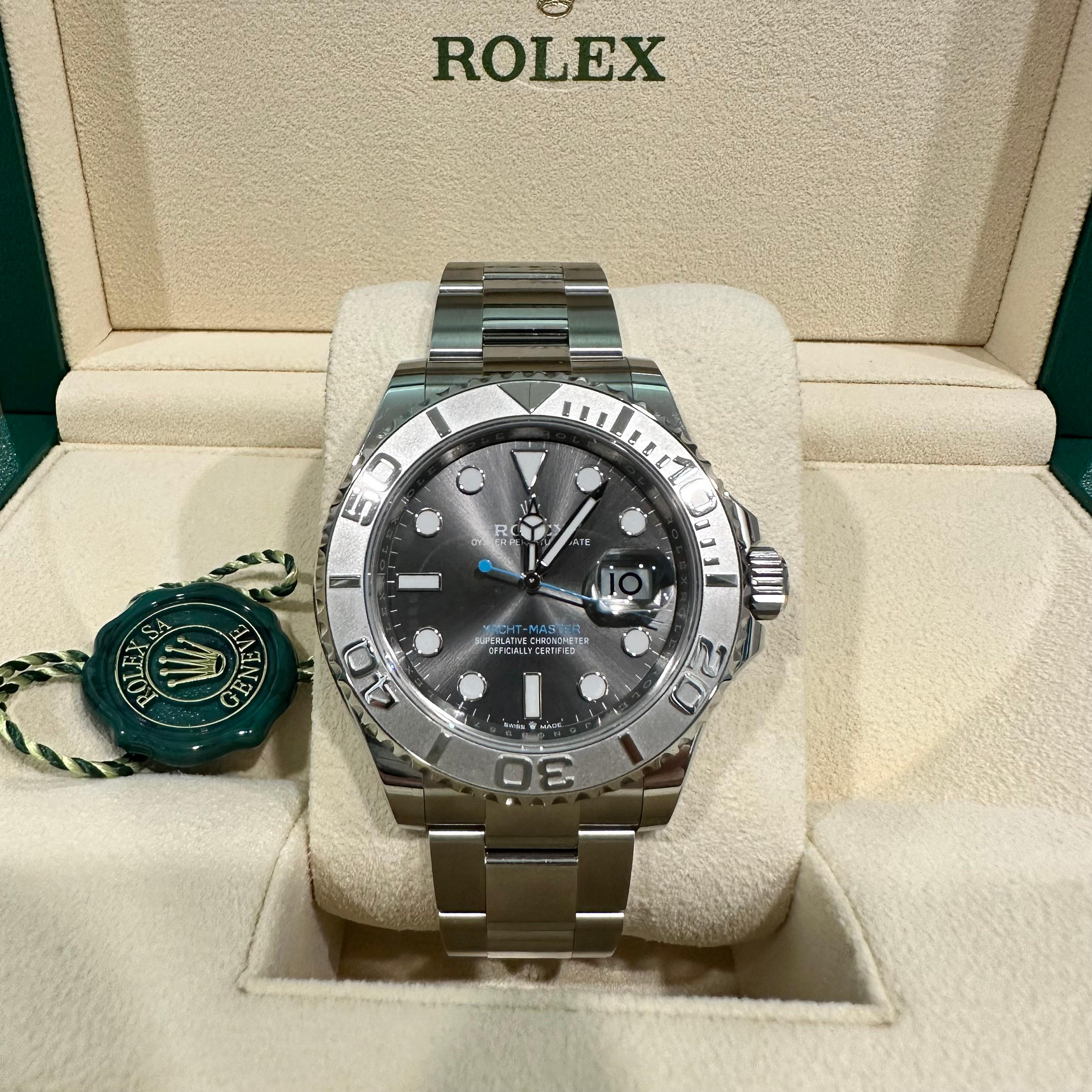 現貨未使用新品【稑閩精品 LUMIN】Rolex 勞力士 Yacht-Master 遊艇名仕系列 126622 灰面藍針 代購各款名錶