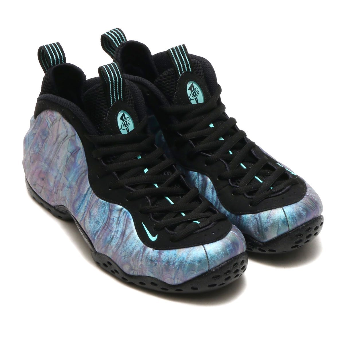 CodE= NIKE AIR FOAMPOSITE ONE PRM 太空籃球鞋(黑炫彩)575420-009 噴