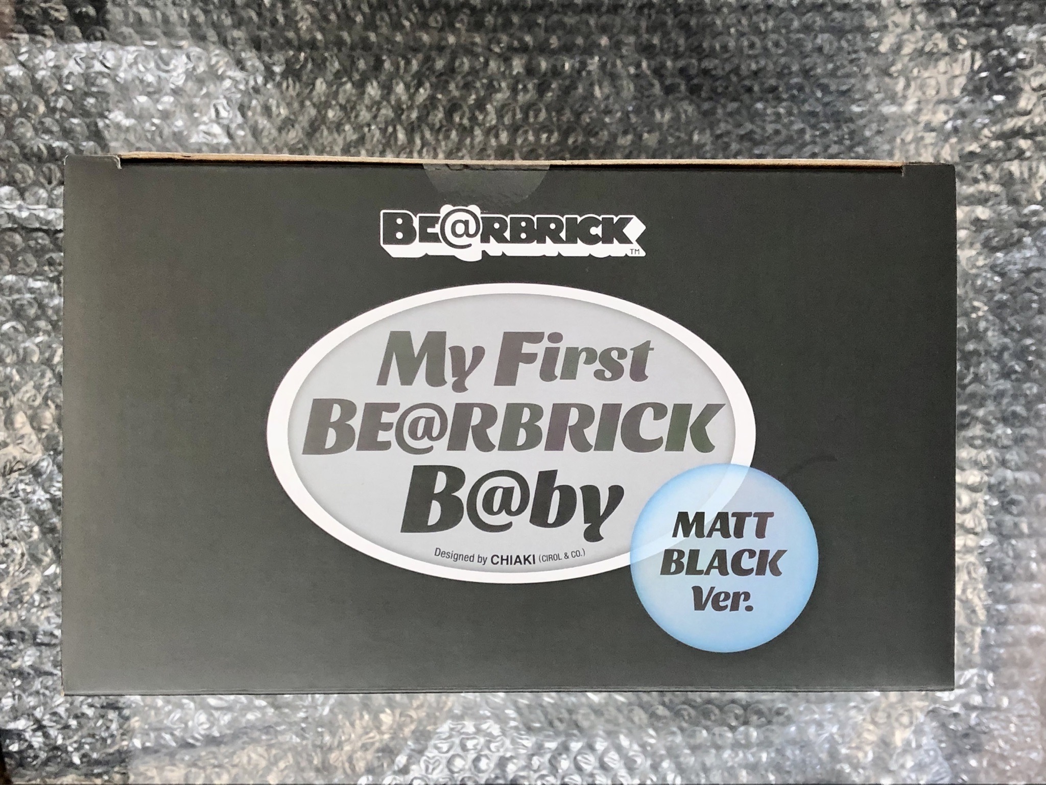 全新正品BE@RBRICK 500％ MY FIRST BEARBRICK BABY MATT BLACK Ver