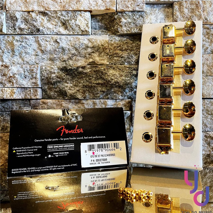 分期免運Fender Vintage Tuners Gold Strat Tele 復古式金色電吉他弦鈕