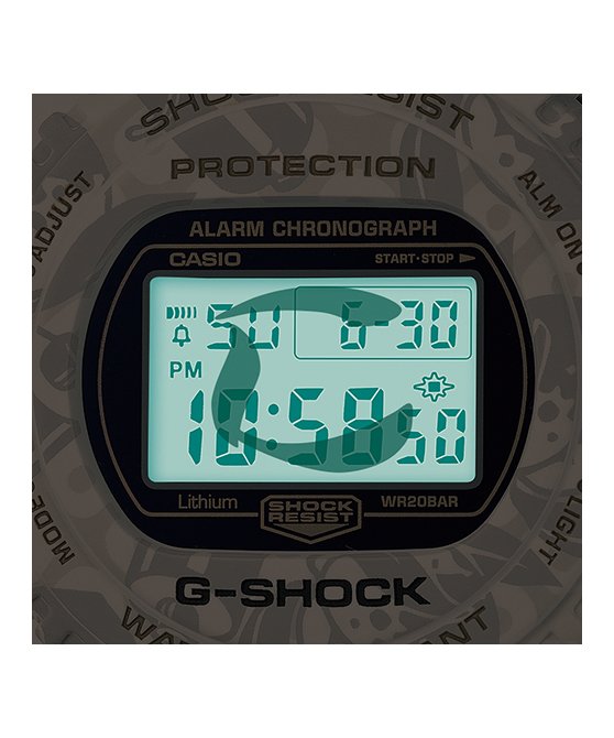 【金台鐘錶】CASIO卡西歐G-SHOCK 日本神話七福神 (壽老人) 智慧和長壽 (限量品) DW-5700SLG-7