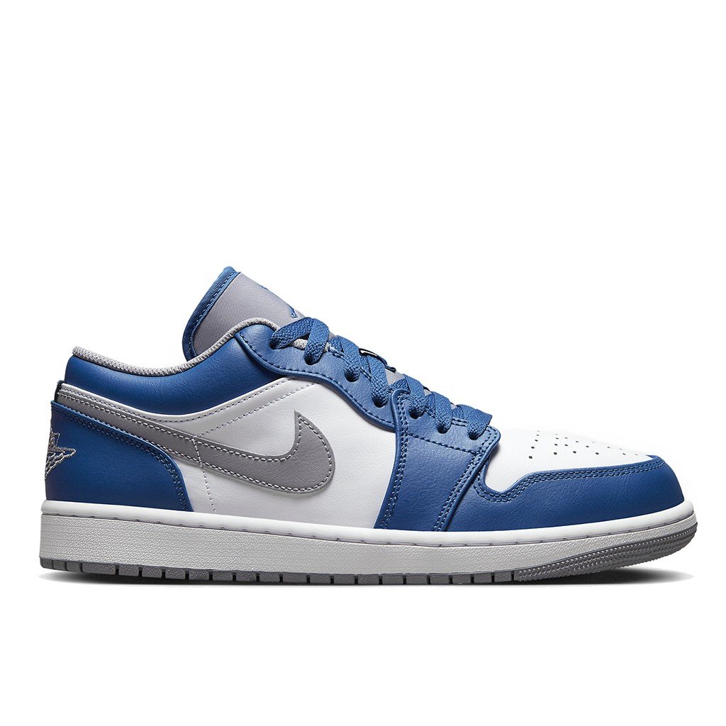 A-KAY0】NIKE AIR JORDAN 1 LOW TRUE BLUE 白灰藍【553558-412