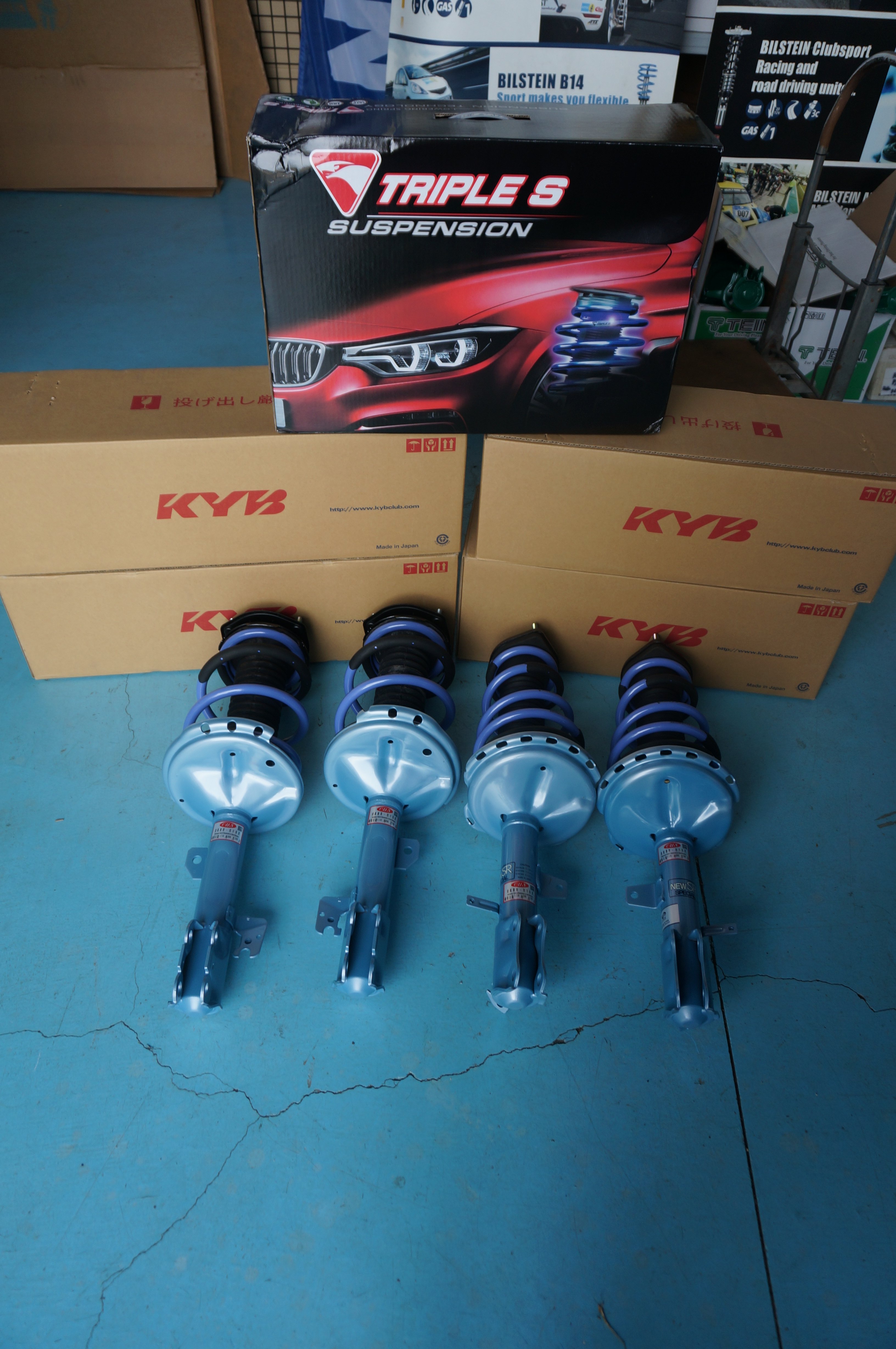 KYB NEW SR藍筒搭配TS短彈簧總成套件運動版套裝LEXUS RX330/RX350/RX400h 03-08年