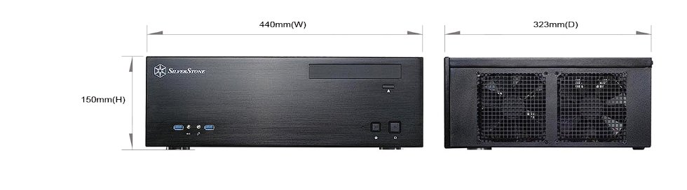 小白的生活工場*SilverStone 銀欣 GD04 家庭劇院機殼 SST-GD04B-USB3.0(黑)