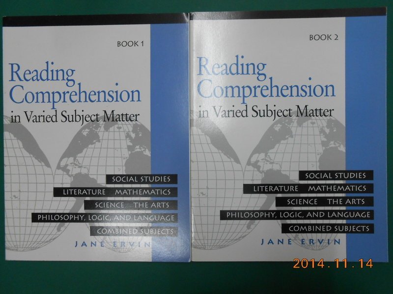 《Reading Comprehension in Varied Subject Matter Book1&2》八成新