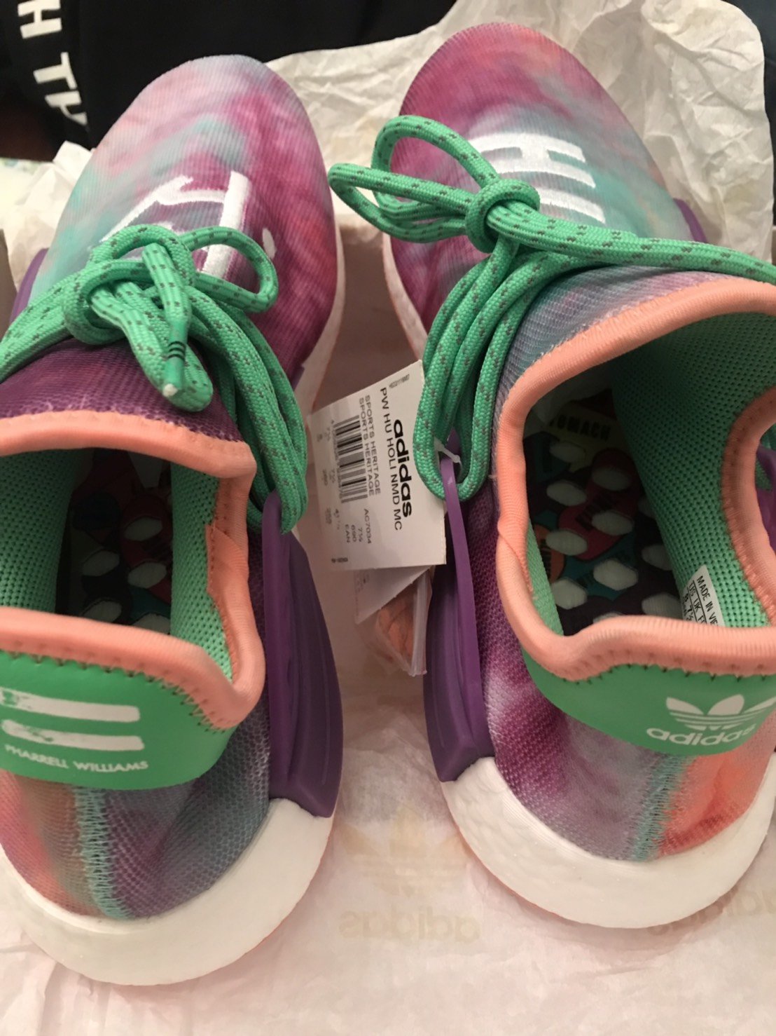 全新Pharrell Williams adidas PW HU HOLI NMD 炫彩綠紫菲董| Yahoo