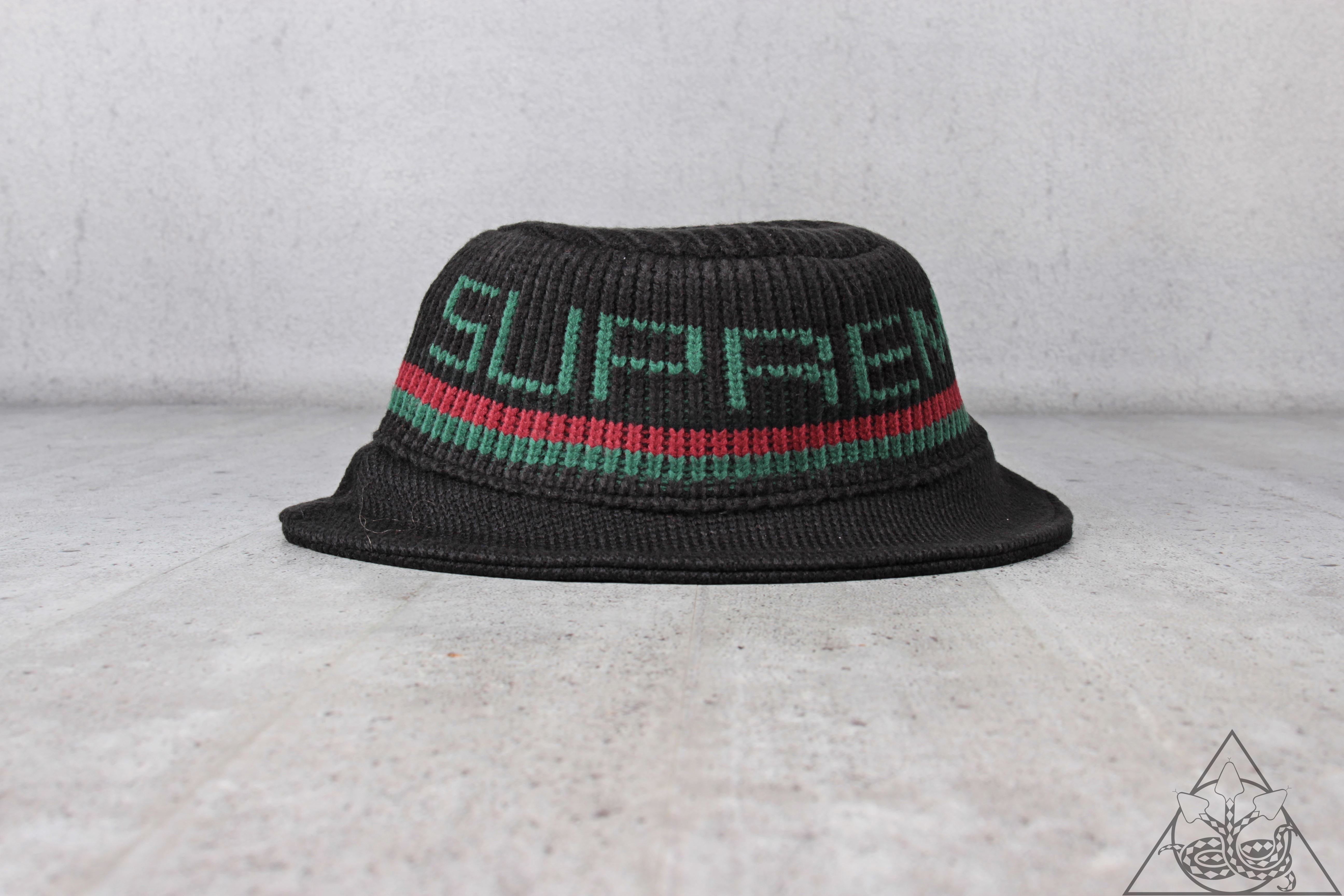 HYDRA】Supreme Knit Logo Crusher 紅綠字體漁夫帽【SUP418】 | Yahoo