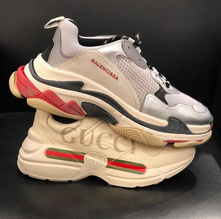 COCO 精品專賣】Balenciaga 巴黎世家Triple S 男休閒鞋銀/紅底現貨