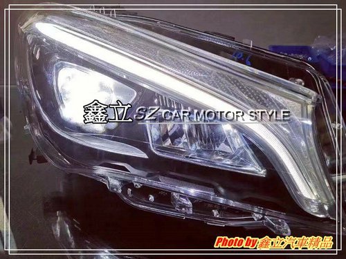 ※ 鑫立汽車精品 ※ CLA250 W117 13-17年 低階 升 高階 LED 魚眼 大燈 總成 含啟動 一抹藍