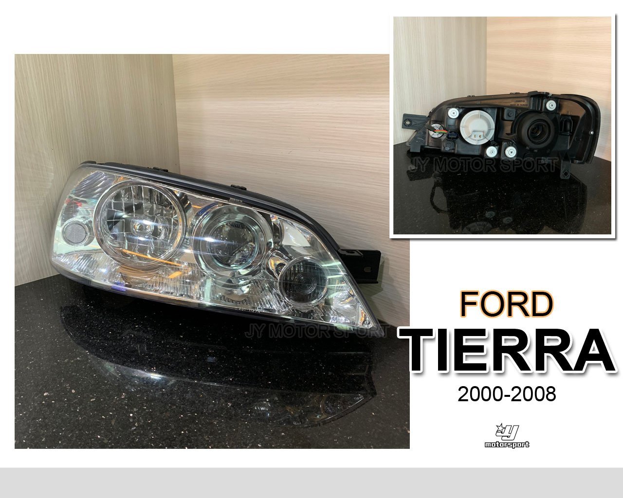 》傑暘國際車身部品《全新 FORD TIERRA 00-08年LS RS SE 原廠型 晶鑽 大燈 一邊1700元